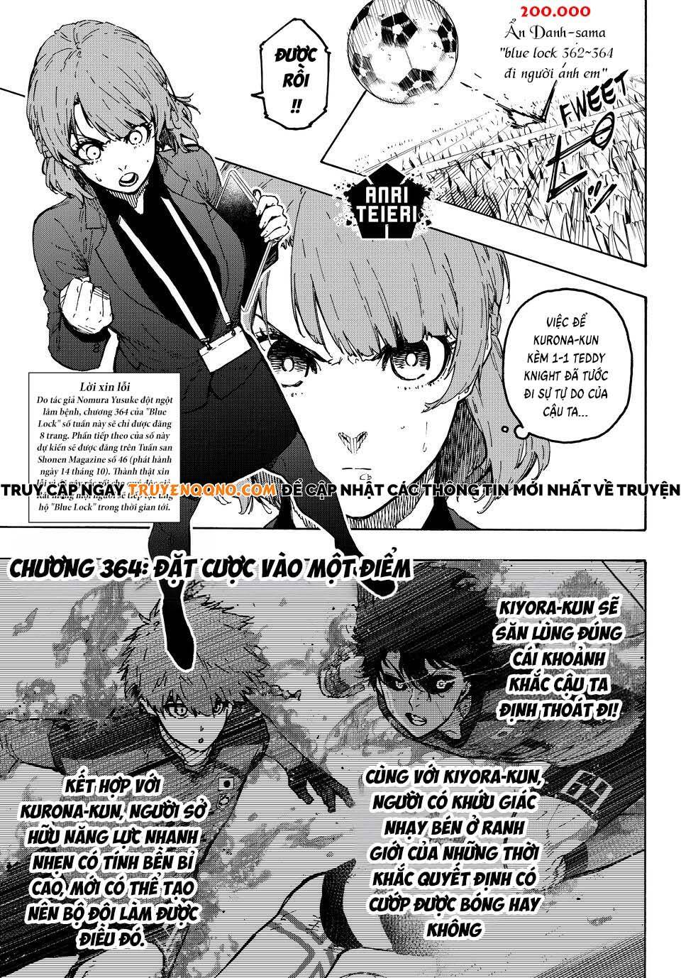 Blue Lock – Chapter 364 - Trang 1